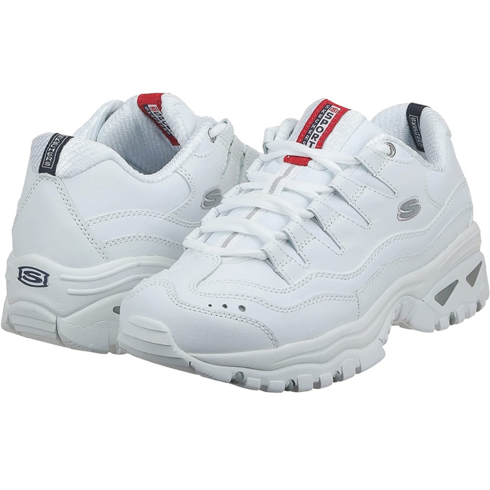 Skechers low top trainers chunky white sneakers dad 9 women’s 8